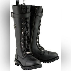 Women’s Size 9. MILWAUKEE LEATHER MBL9355 WOMEN'S BLACK Motorcycle Boots